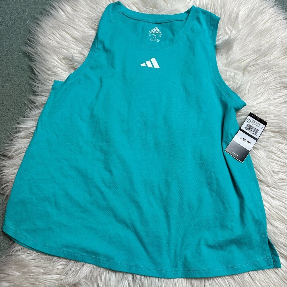 NWT Adidas teal tank top size XL (16) // 3552